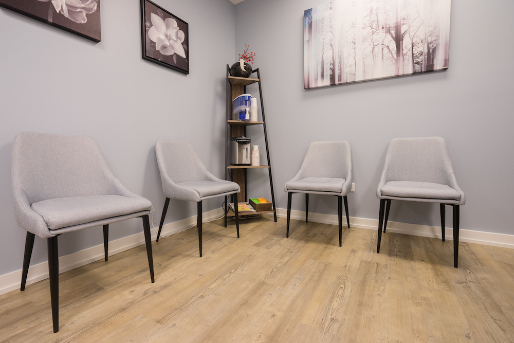 waiting room at our acupuncture clinic in Chicago